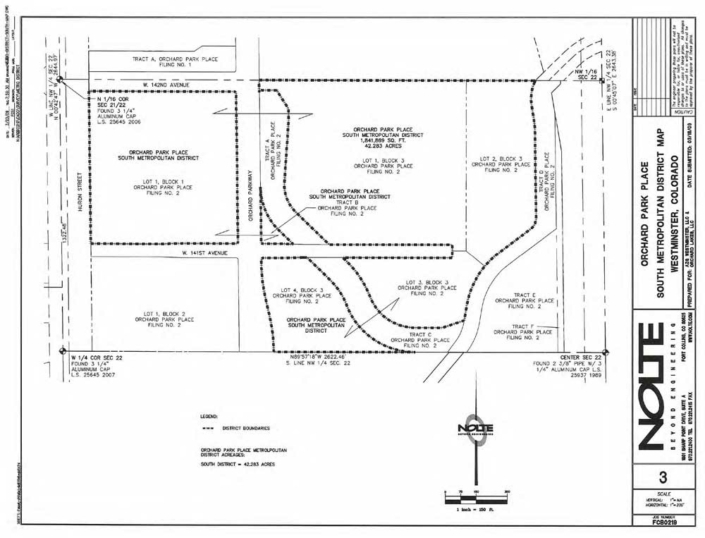 District Map Orchard Park Place South Metropolitan District